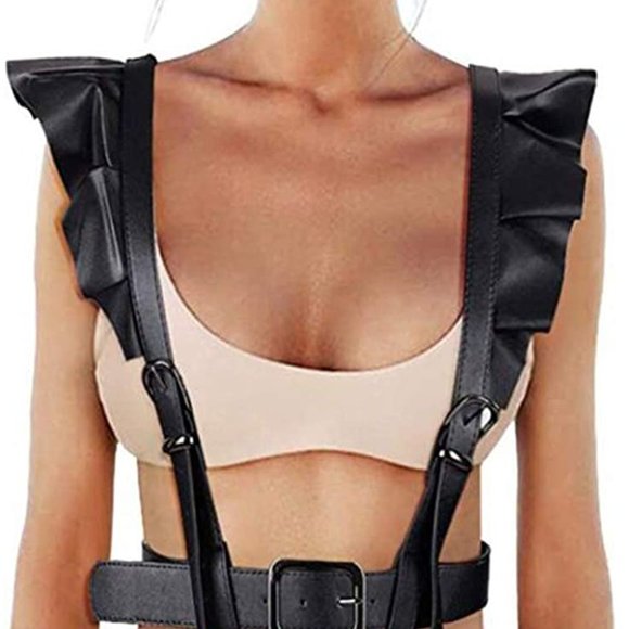 Women\'s Punk Leather Body Harness Belt main image 4
